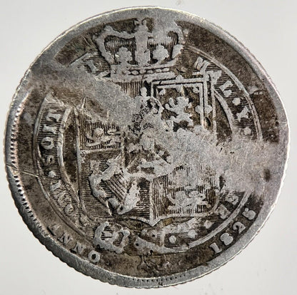 1825 George IV Sixpence Silver Coin | Collectable Grade | a9793