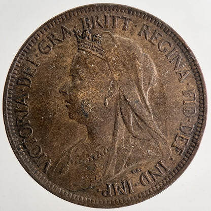 1901 Victoria Half-Penny Coin | Very Fine Grade | a9644