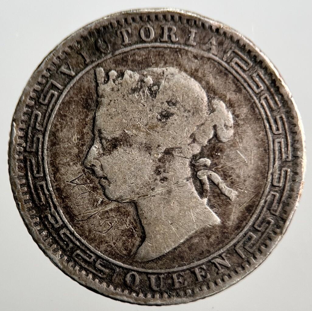 1893 Ceylon 25 Cents Silver Coin | Collectable Grade