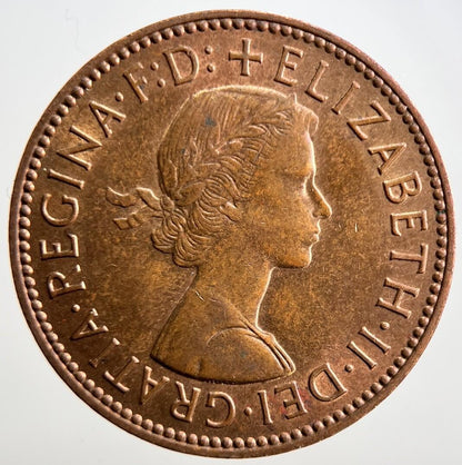 1967 Elizabeth II 2nd British Half-Penny Boat Rough Water Coin | UNC Grade