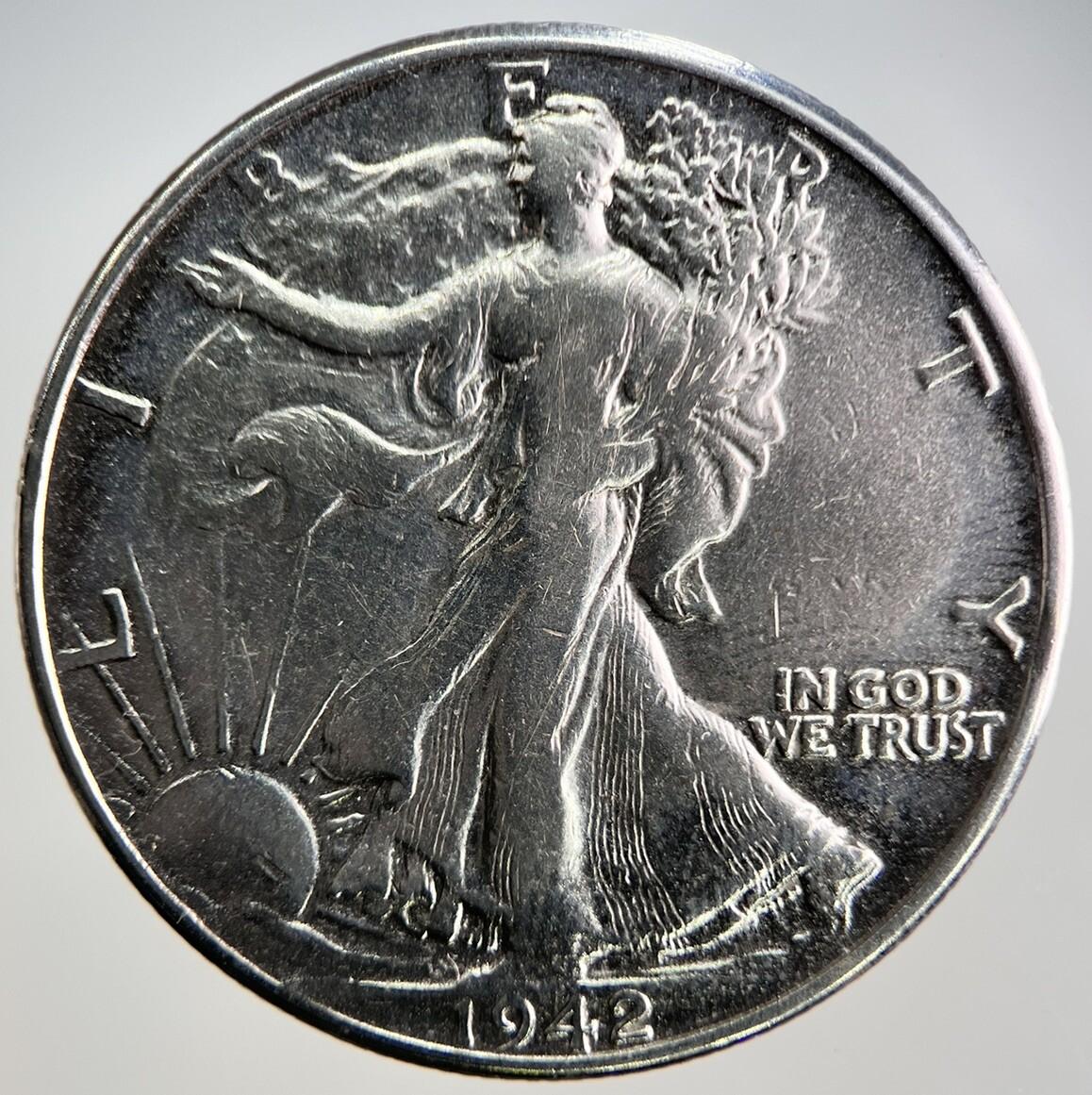 1942 US USA Liberty Half Dollar Silver Coin | Collectable Grade