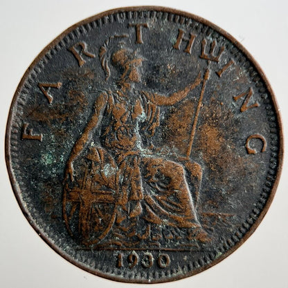 1930 George V Farthing Coin | Collectable Grade