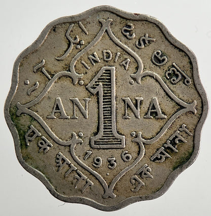 1936 India 1 One Anna Coin | Collectable Grade | a5749