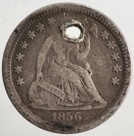 1856 US USA Liberty Seated Half Dime Silver Coin | Collectable Grade | a5732