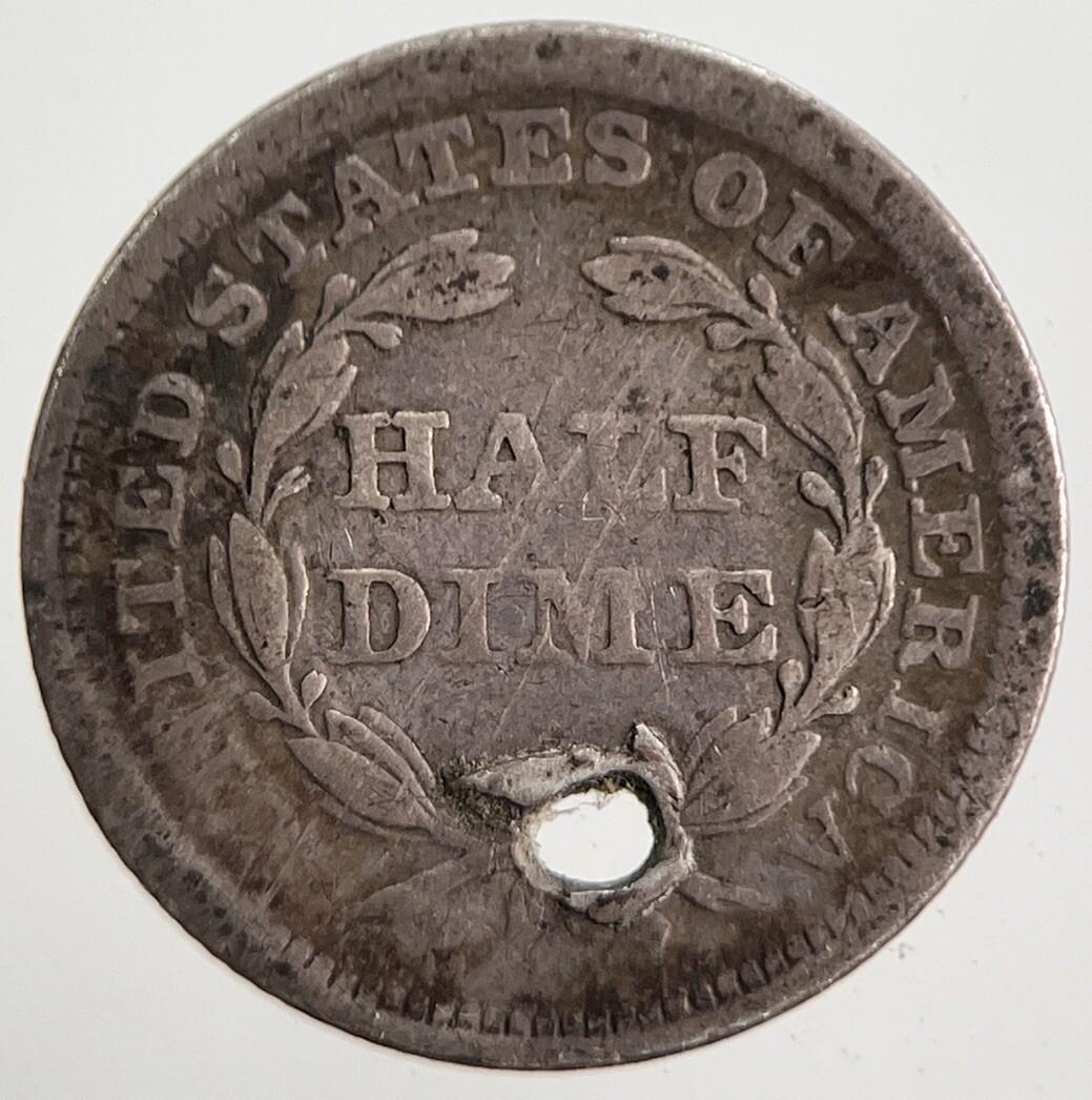 1856 US USA Liberty Seated Half Dime Silver Coin | Collectable Grade | a5732