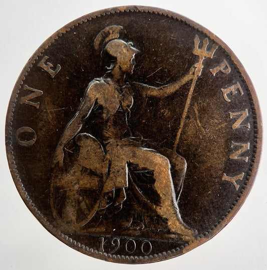 1900 Victoria One Penny Coin | Collectable Grade | a9717