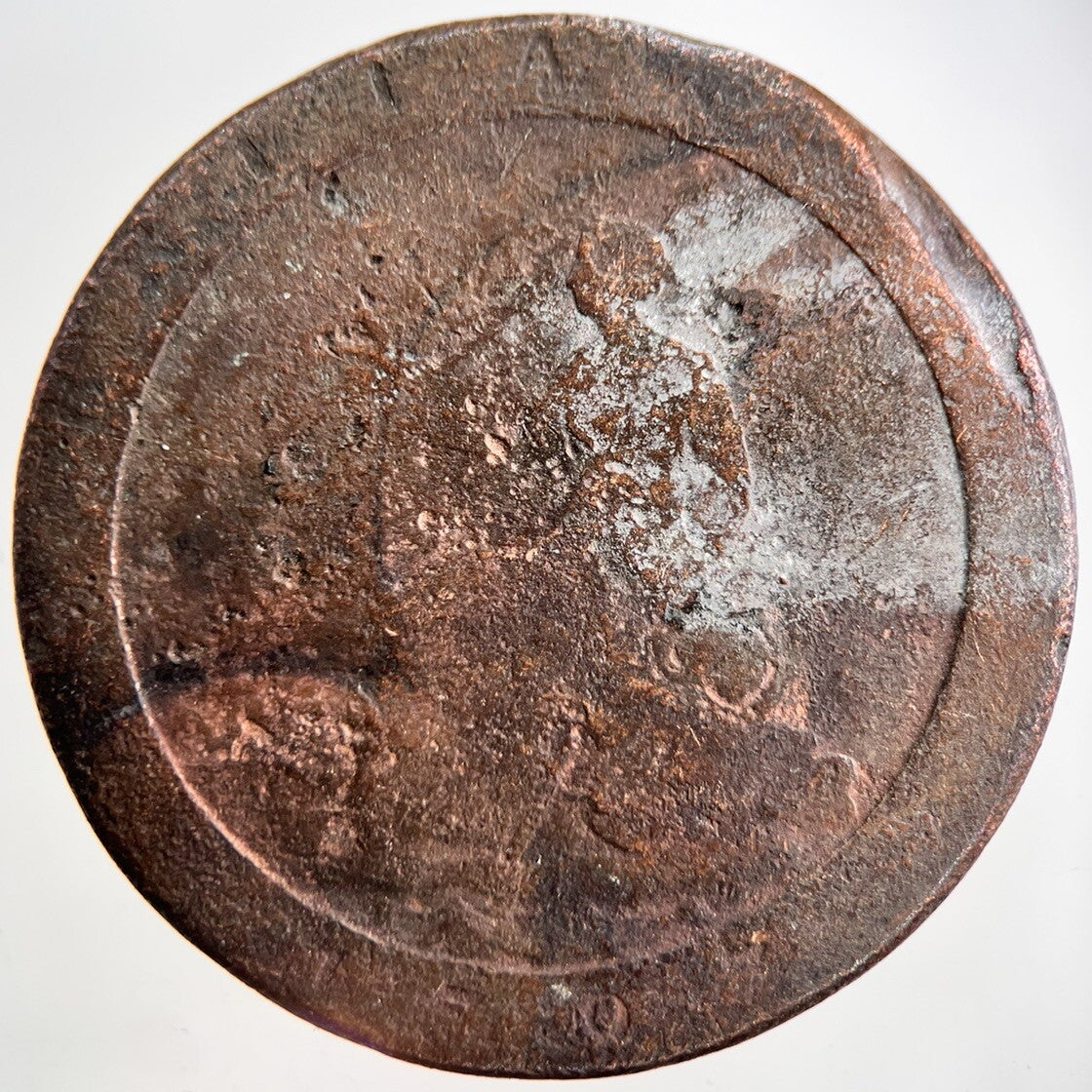 1797 George III 3rd Cartwheel One Penny Coin | Worn Grade