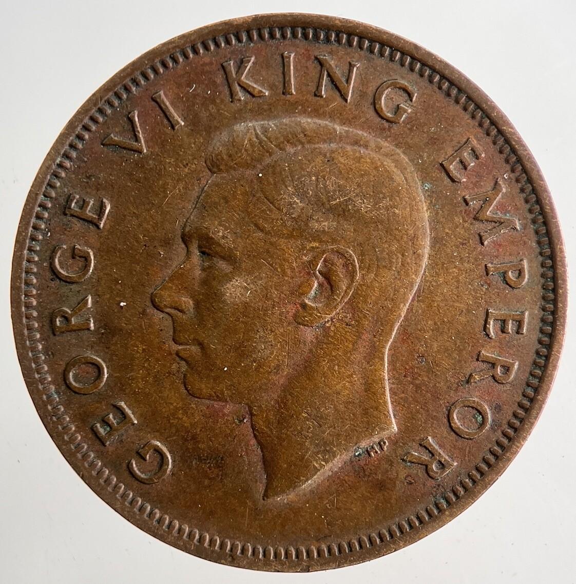 1947 New Zealand Half-Penny Coin | Very High Grade | a9660