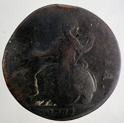 1771 George 3rd III Half-Penny British Coin | Collectable Grade | a9635
