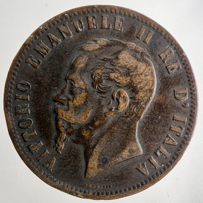 1867 Italy 10 Centesimi Coin | Very High Grade | a9700