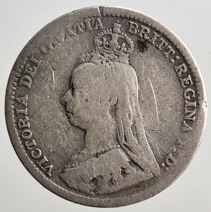 1891 Jubilee Head Victoria Threepence Silver Coin | Collectable Grade