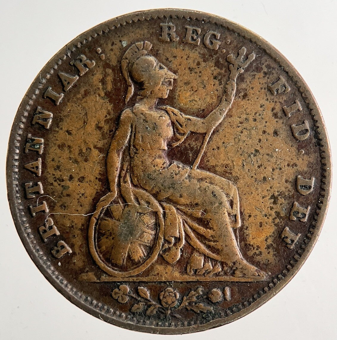 1839 Victoria Farthing Coin | Fine Collectable Grade | a9656