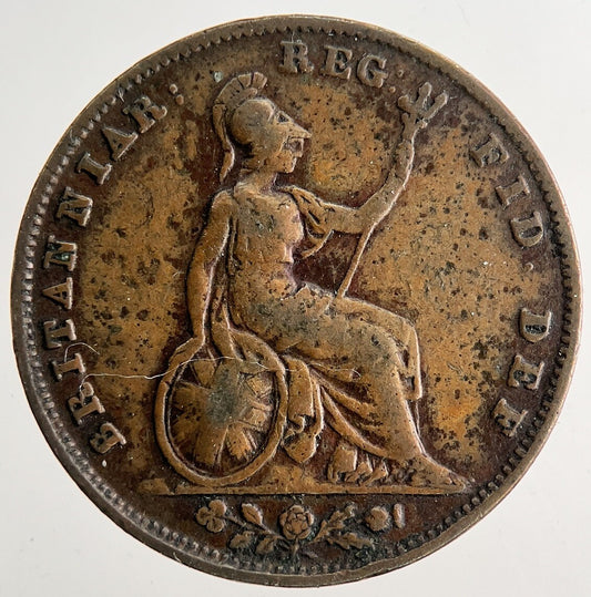 1839 Victoria Farthing Coin | Fine Collectable Grade | a9656