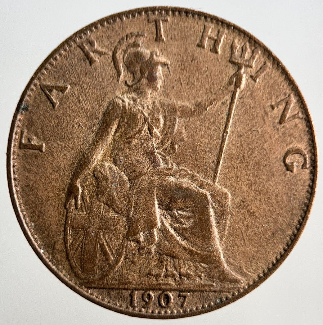 1907 Edward VII Farthing Coin | Fine Collectable Grade
