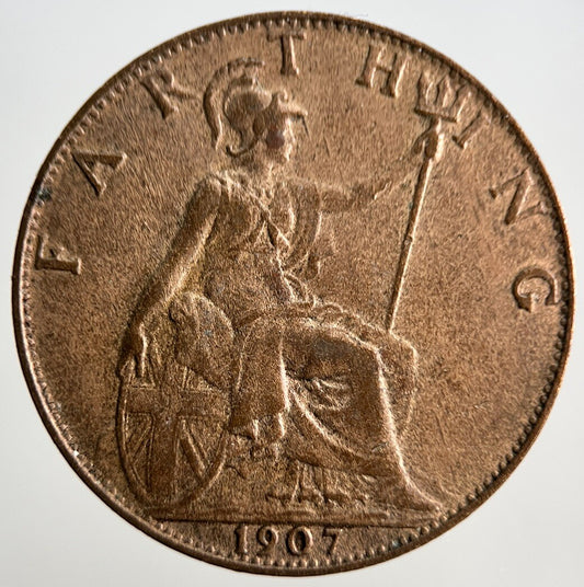 1907 Edward VII Farthing Coin | Fine Collectable Grade