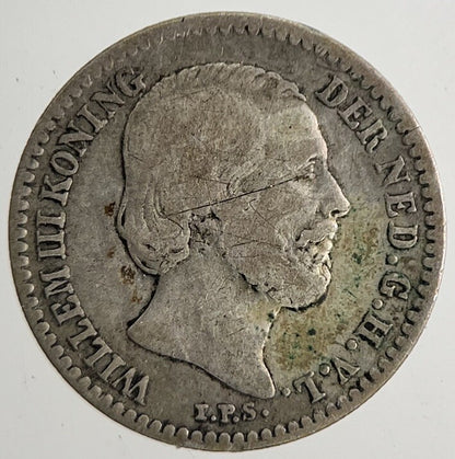 1881 Netherlands 10 Cents Silver Coin | Fine Collectable Grade | a9593