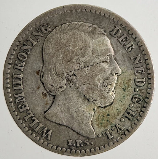 1881 Netherlands 10 Cents Silver Coin | Fine Collectable Grade | a9593