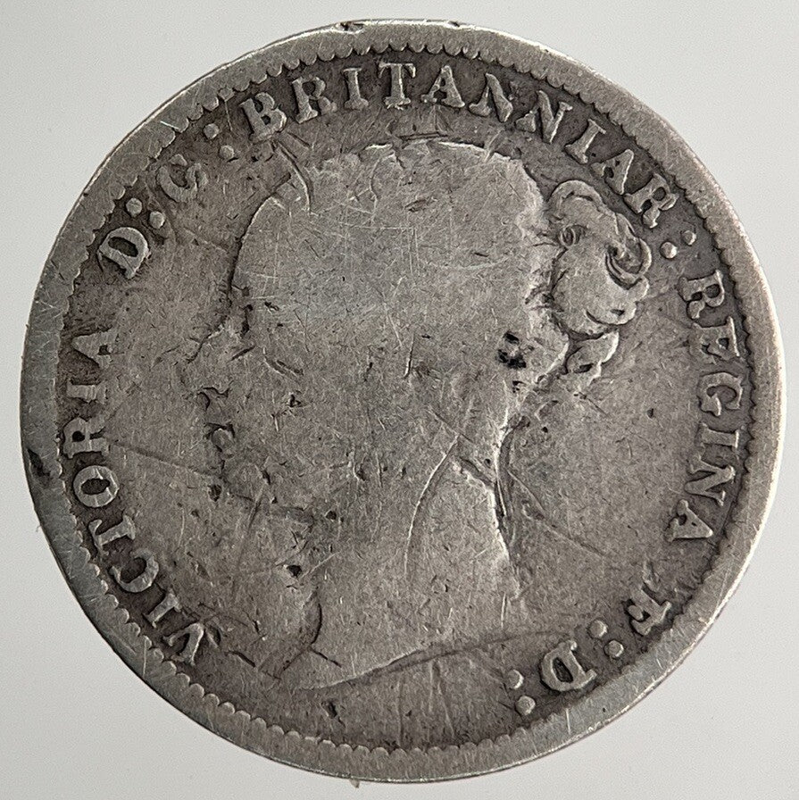 1886 Victoria Threepence Silver Coin | Collectable Grade | a9701