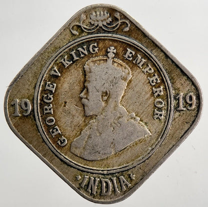 1919 India 2 Two Annas Coin | Collectable Grade | a5751
