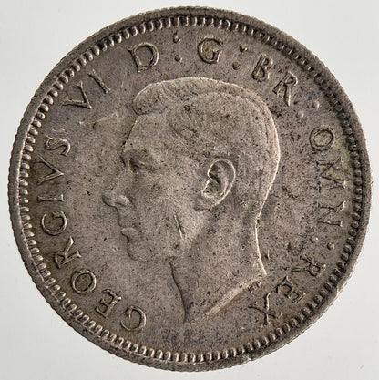 1945 George VI British Sixpence Silver Coin | Very High Grade | a9764