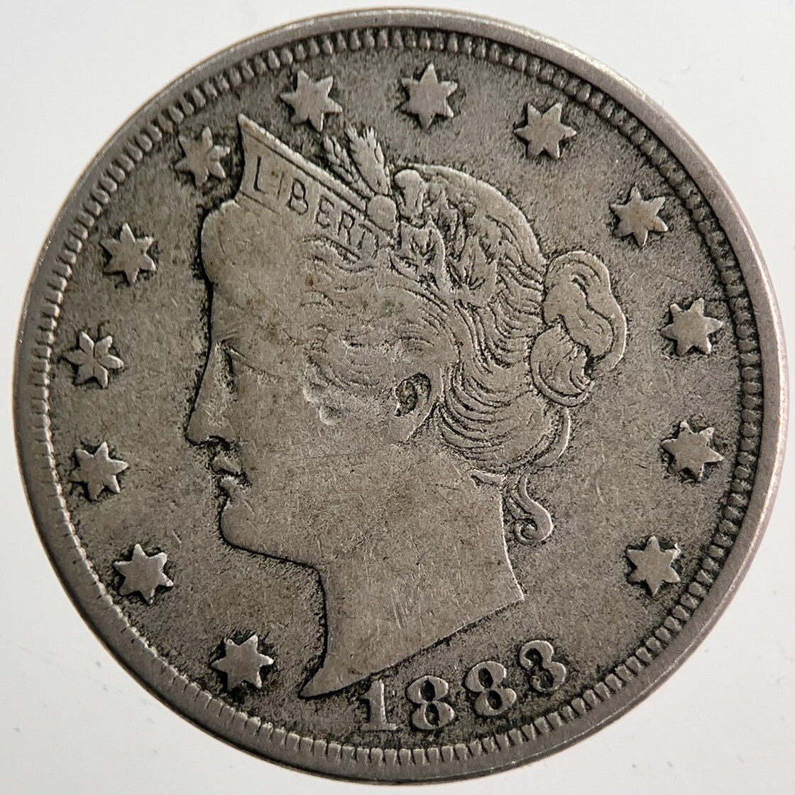 1883 US USA Liberty 5 V Cent Coin | Fine Collectable Grade | a5708