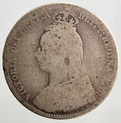 1890 Victoria Sixpence Silver Coin | Fair Grade