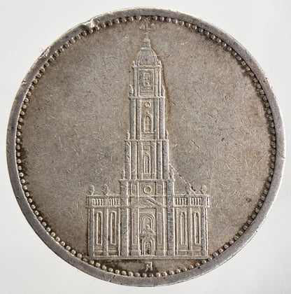 1934-A Germany 5 Mark Silver Coin | Fine Collectable Grade | a9775
