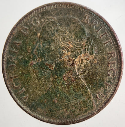 1861 Victoria Farthing Coin | Fine Collectable Grade | a5742