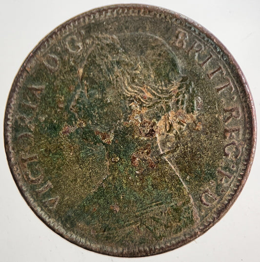 1861 Victoria Farthing Coin | Fine Collectable Grade | a5742