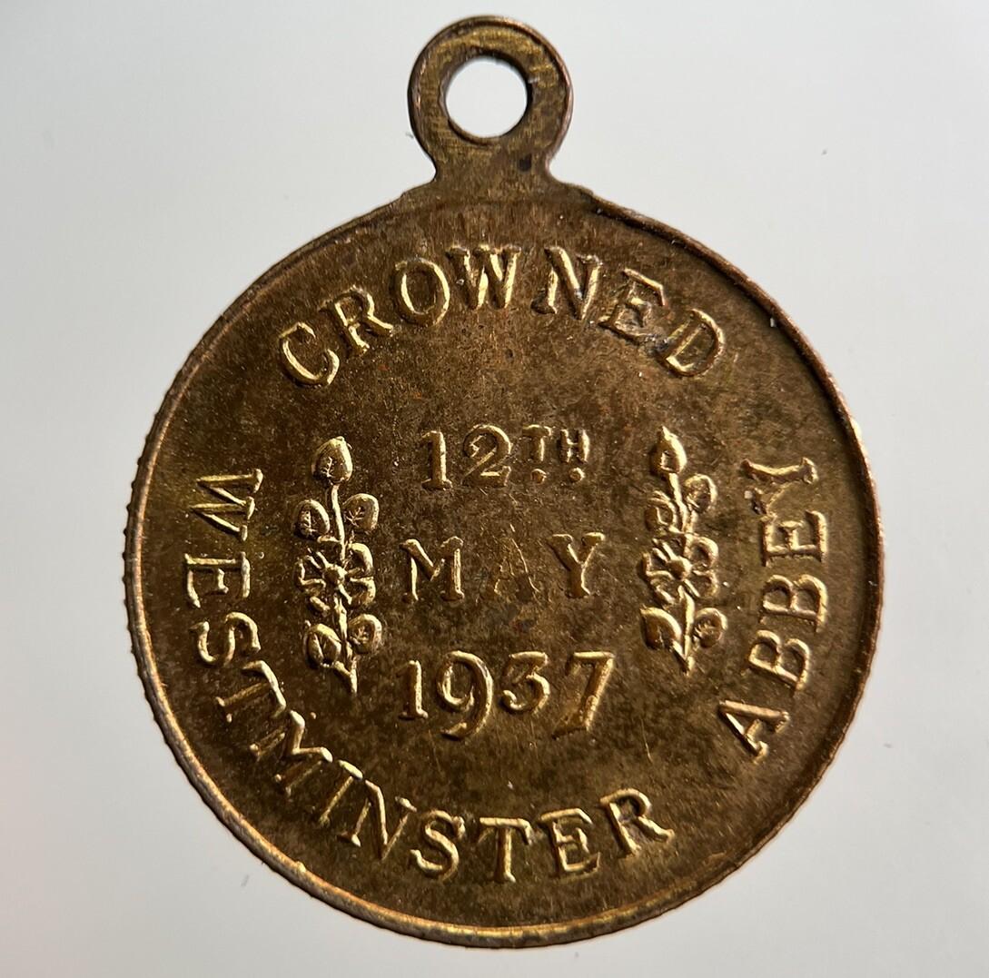 1937 King George VI Crowned Coronation Commemorative Medal