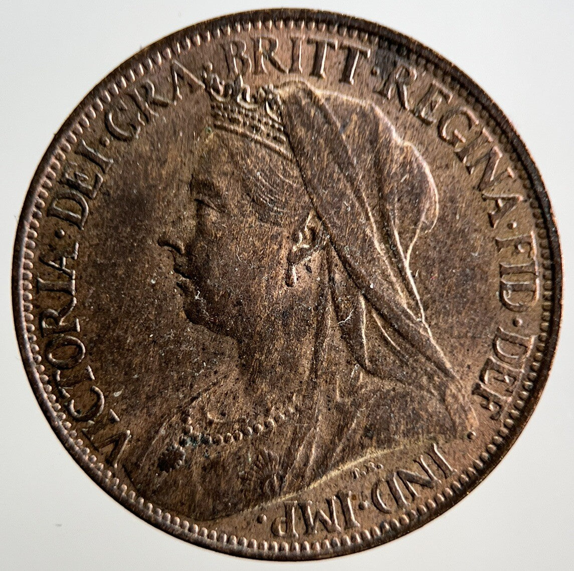 1896 Victoria British Farthing Coin | Very High Grade
