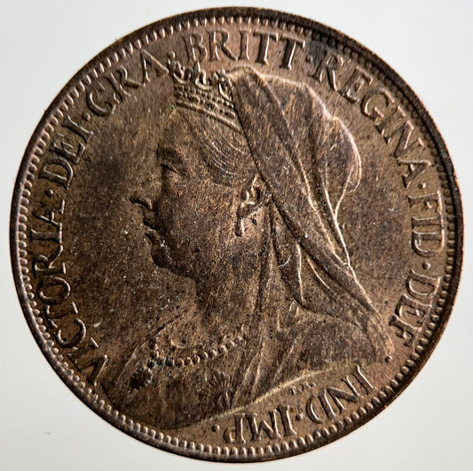 1896 Victoria British Farthing Coin | Very High Grade