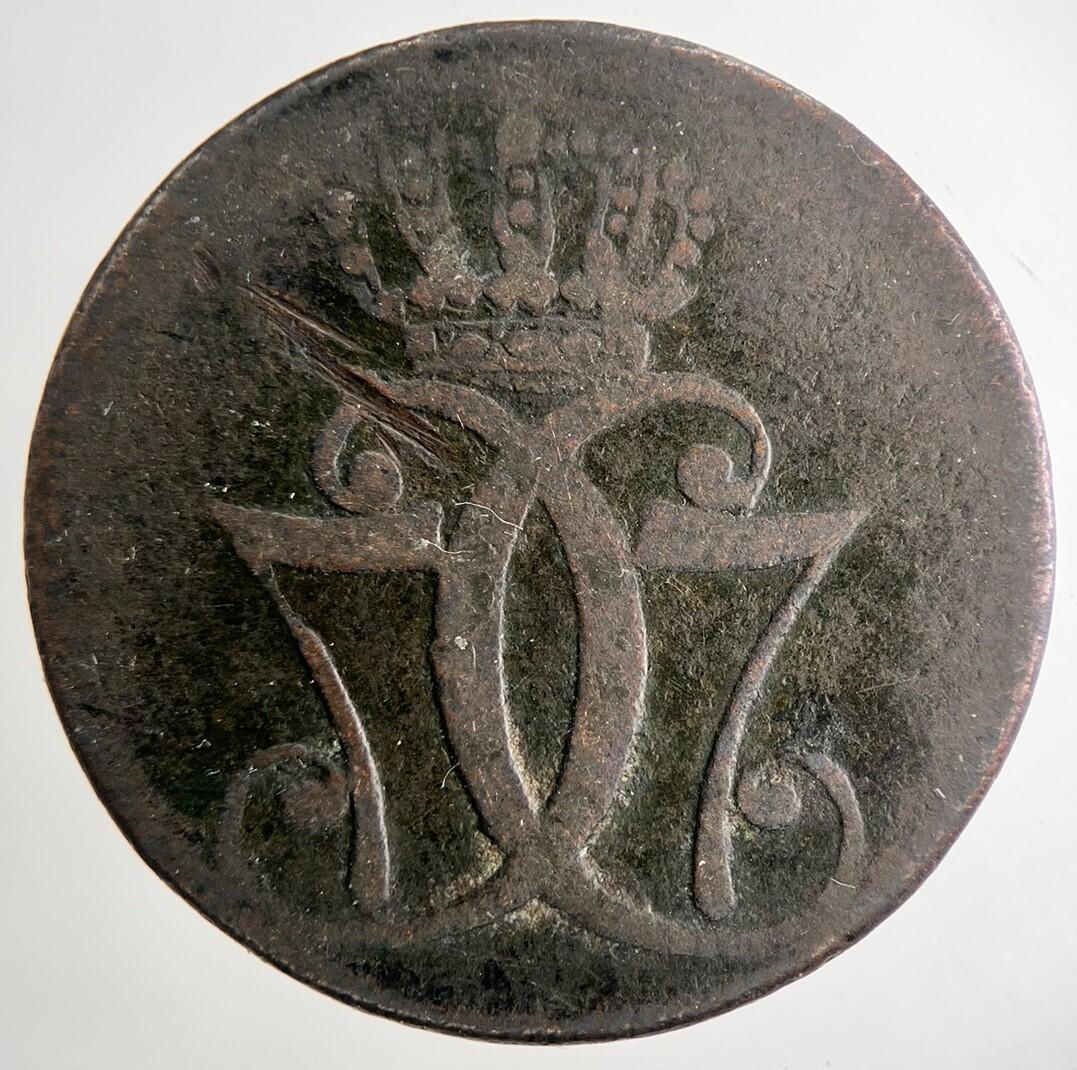 1771 Denmark 1 Skilling Danske Coin | Fine Collectable Grade | a9672