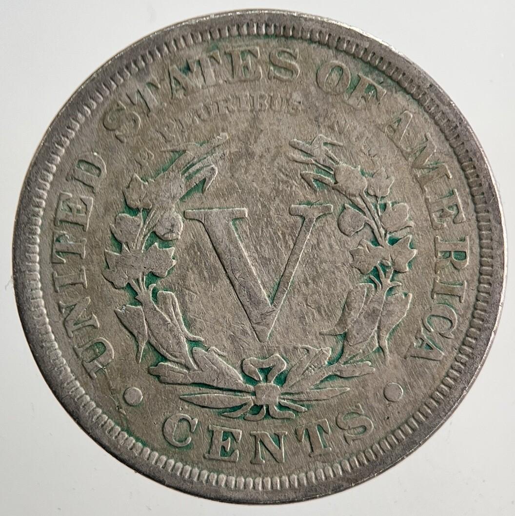 1898 US USA Liberty 5 V Cent Coin | Fine Collectable Grade | a5706