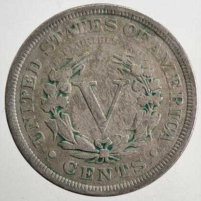 1898 US USA Liberty 5 V Cent Coin | Fine Collectable Grade | a5706