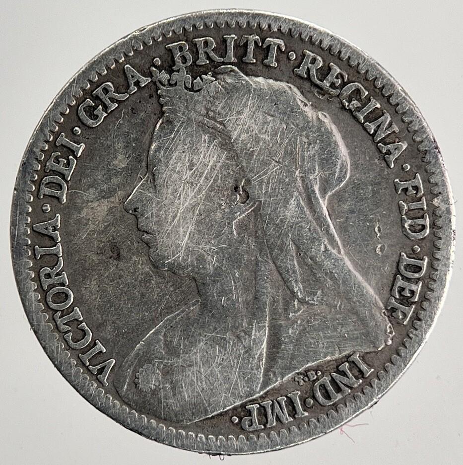 1899 Victoria Threepence Silver Coin | Fine Collectable Grade | a9704