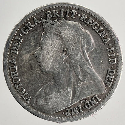 1899 Victoria Threepence Silver Coin | Fine Collectable Grade | a9704
