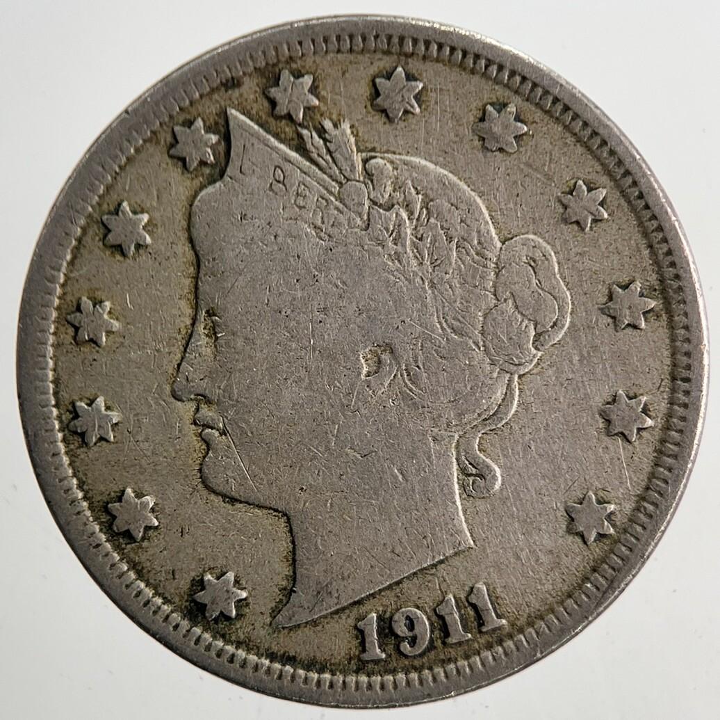 1911 US USA Liberty 5 V Cent Coin | Collectable Grade | a5705
