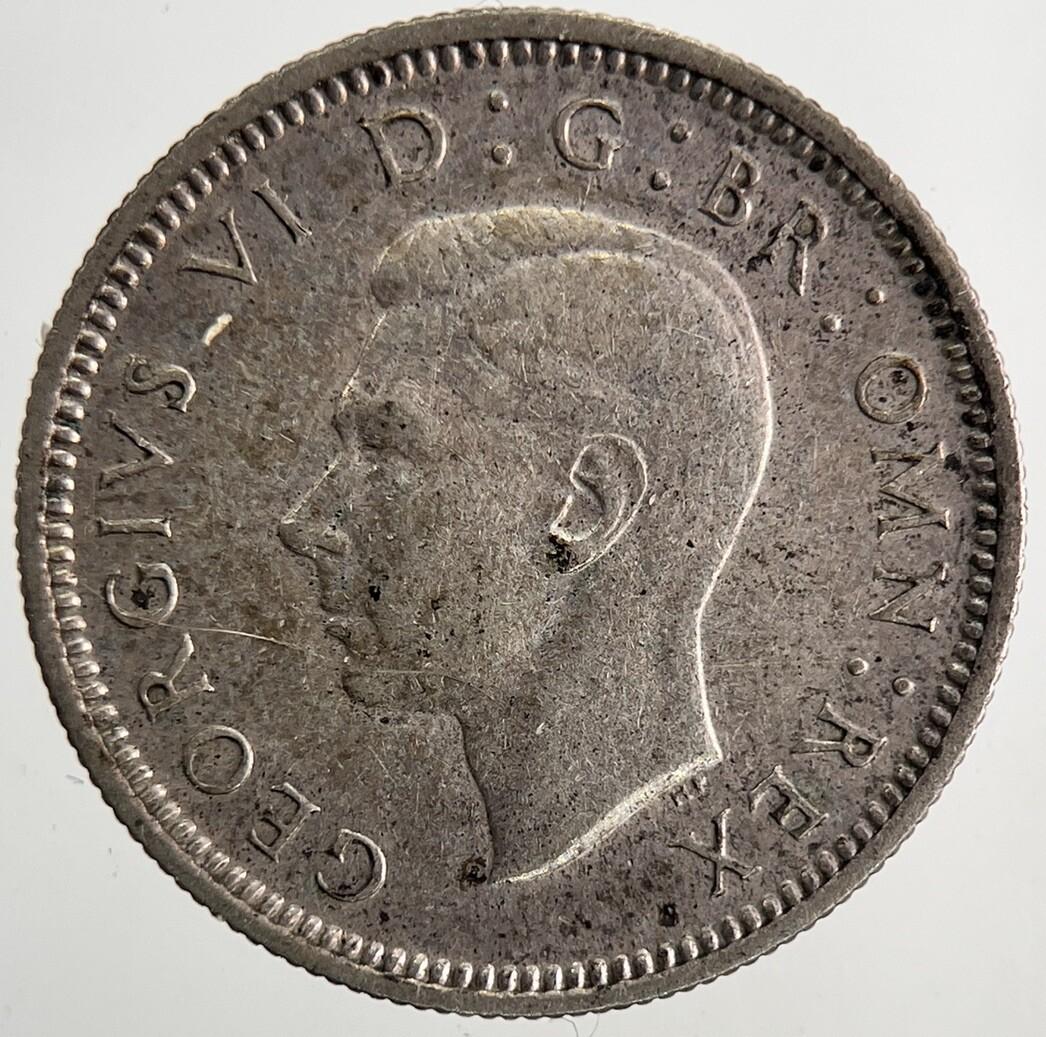 1939 George VI British Sixpence Silver Coin | Very High Grade | a9776