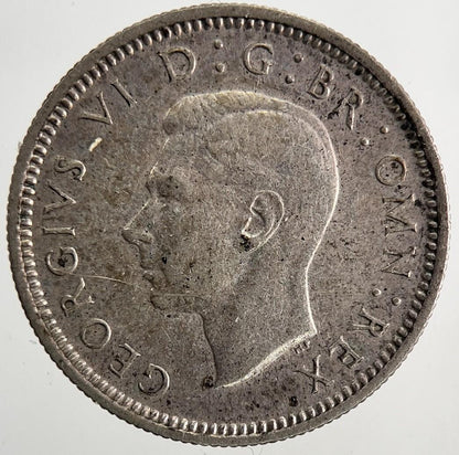 1939 George VI British Sixpence Silver Coin | Very High Grade | a9776