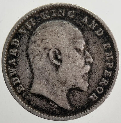 1910 India 2 Two Annas Silver Coin | Very High Grade | a5755