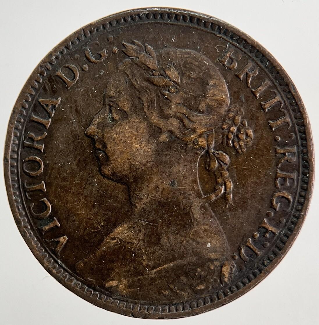 1891 Victoria Farthing Coin | Very High Grade | a9742