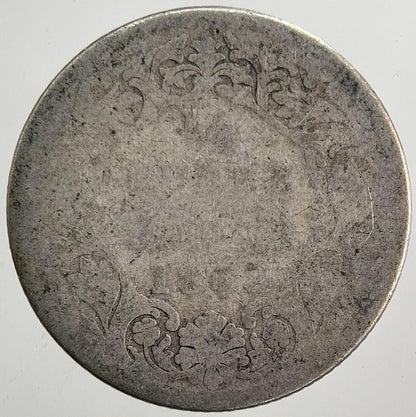 1862 India 1/4 Quarter Rupee Silver Coin | Worn Grade | a5754