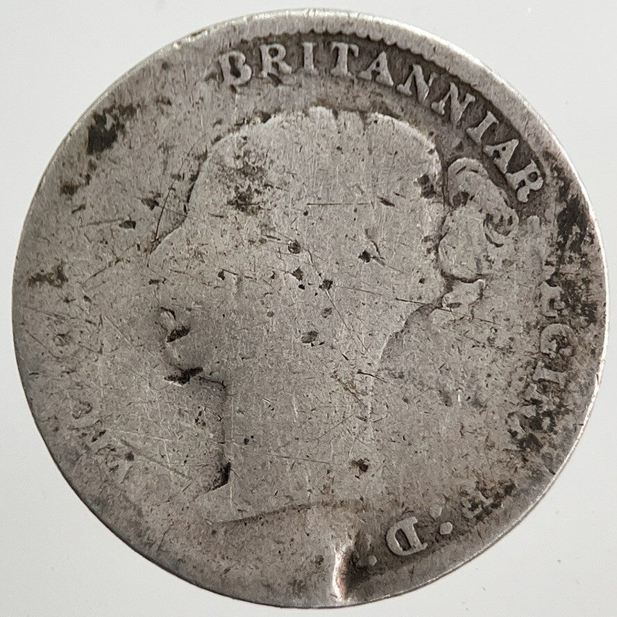 1883 Victoria Threepence Silver Coin | Collectable Grade | a5722