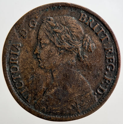 1866 Victoria British Farthing Coin | Collectable Grade