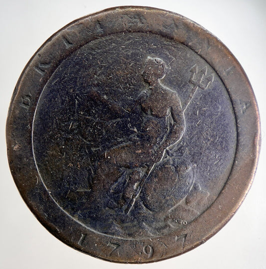 1797 George III 3rd Cartwheel One Penny Coin | Collectable Grade | a9640
