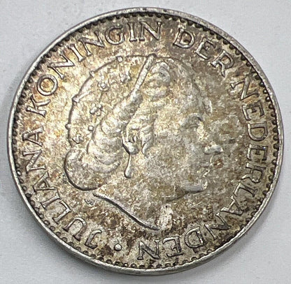 1965 Netherlands One Gulden Silver Coin | Very Fine Collectable Grade | a1540