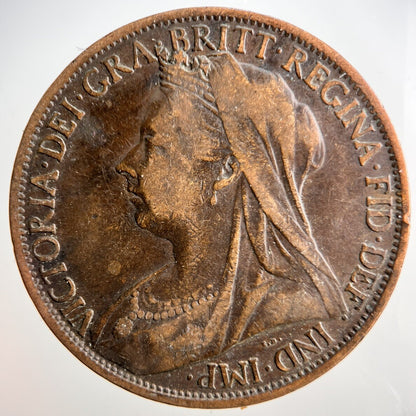 1901 Victoria One Penny Coin | Collectable Grade
