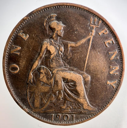 1901 Victoria One Penny Coin | Collectable Grade