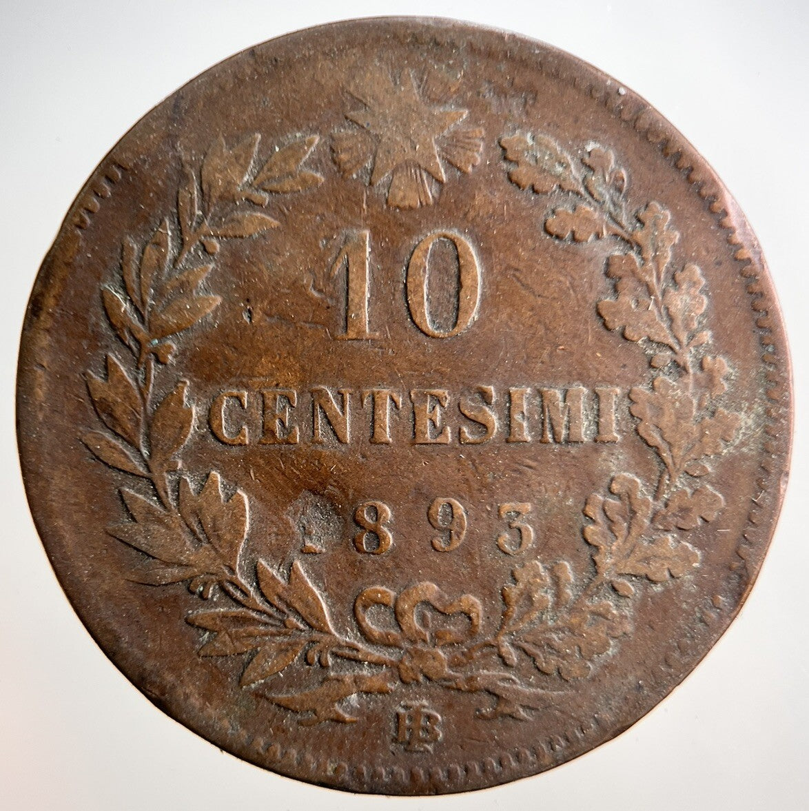 1893 Italy 10 Centesimi Coin | Collectable Grade